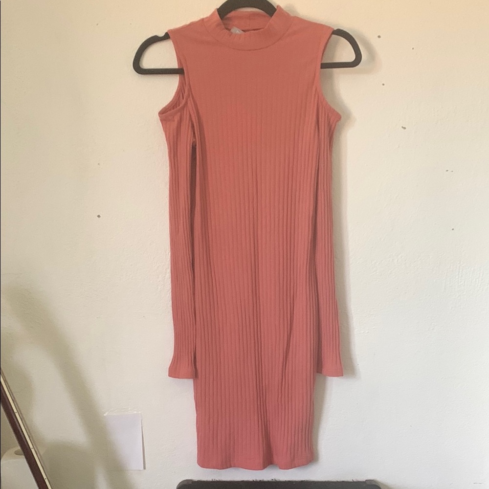 Purple Snow Coral Long Sleeve Dress